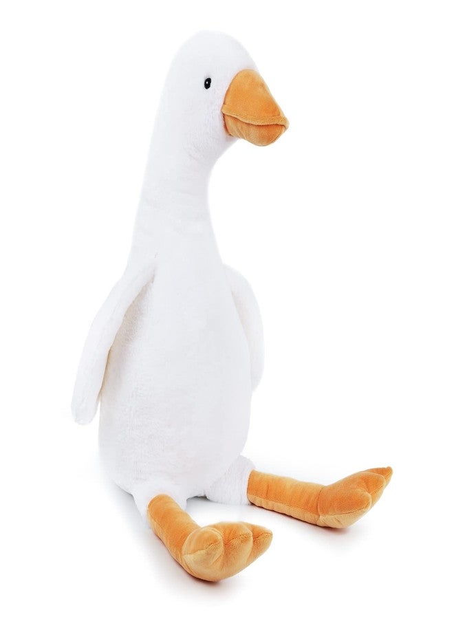 WEIGEDU 30" Large Goose Stuffed Animals Plush Toys Swan Duck for Kids Babies Bedtime Birthday Easter Gifts, Stuffed Goose Throw Plush Pillow Super Soft, White - Image 1
